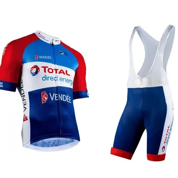 2020 bike team race odjeca Total Direct Energie cycling sets gel jastučić ciclismo maillot muška majica kratkih rukava i kratke hlače нагрудные