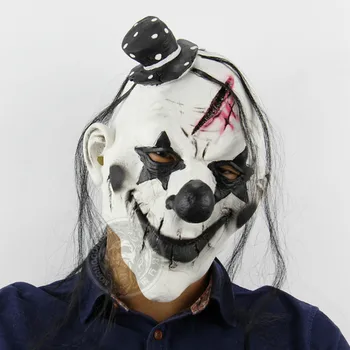 Deluxe Zastrašujuće Klaun Maska Za Odrasle Lateks Ružna Halloween Maska Bijela Kosa Halloween Zli Klaun Ubojica Lice Odijelo, Maska
