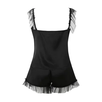 Sagace 2021 New Summer Fashion Women Sexy-lingerie odjeća za spavanje Silk Satin Babydoll Lace Up Nightwear Donje Rublje Donje