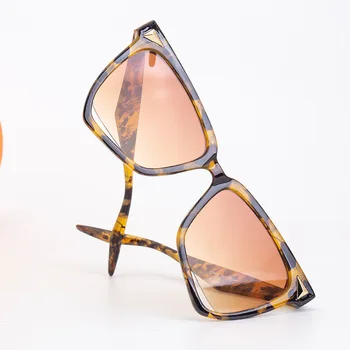 Moda Mačje oči Sunčane naočale Žene 2021 luksuzni brand dizajner poligon slr okvir prevelike sunčane naočale UV400