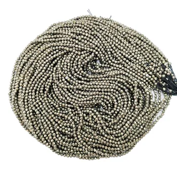 Prirodni kamen je besplatan perle izvlačenja 3 mm Пирит kut cijele izbrušena izvlačenja DIY izrada narukvica i ogrlica naušnice nakit pribor
