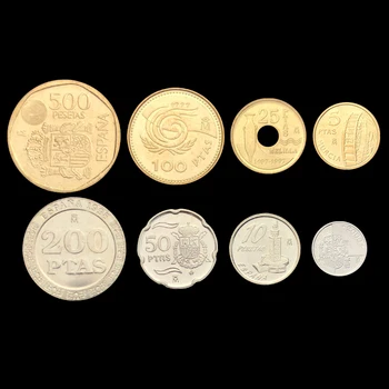 Španjolska komplet od 8 kovanica Original istina je ovo pravi novac Europska коллекционный dar UNC