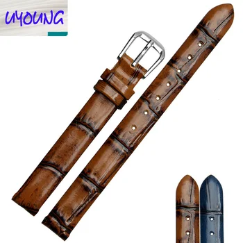 UYONG Universal small size leather watch band with CK/ cohesion in cattle pojas 6/8|10mm