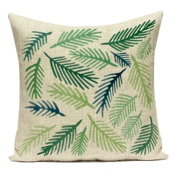 Tropski Zelena lista biljke kaktus Palma pamuk posteljinu jastučnicu kauč kućni ukras jastučnica jastučnica za dnevni boravak