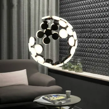Nordic Post-Modern Creative Moon Globe LED luster restoran dnevni boravak spavaća soba dizajn osjećaj jednostavan kreativni svjetlo koristi Led