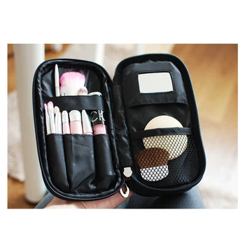 Prijenosni mali make up bag dual kozmetički/kist torba s ogledalom putovanja/vlak kit organizator profesionalni make-up torbicu torba