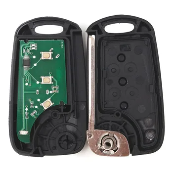 Zamjena KEYECU Flip Remote Car Key Fob 3 tipke 433 Mhz sa čipom ID46 za Hyundai I20 2009-2012 OKA-185T