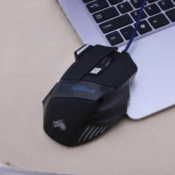 Dropship 5500DPI LED optički miš Gamer USB žičani gaming miš 7 gumba Gamer računalni miš za prijenosna RAČUNALA desktop notebook