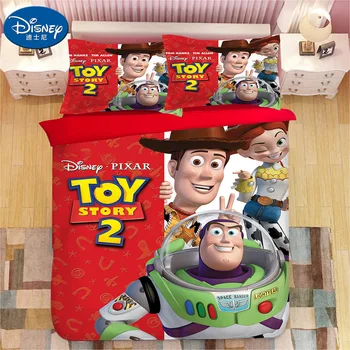 Disney Toy Story Children Cartoon Bedding Set Twin Queen King Duvet Cover Set Buzz Light year Boy Poklon Bedroom Decor