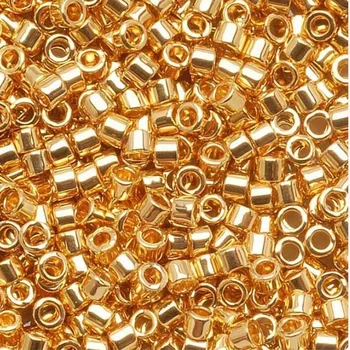 Taidian Gold Matellic Plated Miyuki Delica Seed Beads For DB1-DB40 Making Jewelry 11/0 1.6x1.3mm 3g/bag About 600pieces