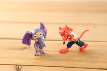 12 kom./compl. Zootropolis životinje minijaturnih figurica igračke Zec Judy Хоппс Fox zbirka figurica toys model za djecu