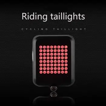 64LED bicikl je svjetlo automatski pokazatelj smjera stražnja svjetla stražnja svjetla USB-punjive MTB bicikl upozorenje svjetlo Biciklizam bijeg