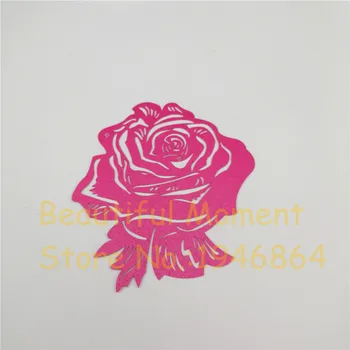 50 kom. lasersko rezanje ime mjesto karte Kup papira kartica stol Marka čašu vina vjenčanje na Valentinovo dekoracije Rose oblik papira obrt