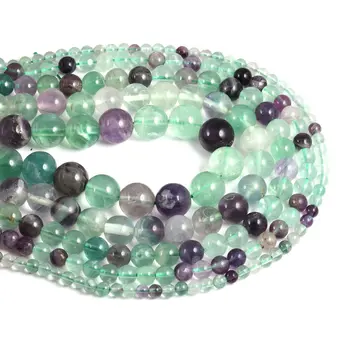 Boja fluorit okrugle perle 4 6 8 10 12 mm temperament prirodne perle za izradu nakita Diy nakit pribor