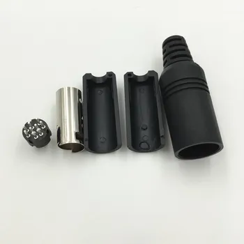 10шт mini 3 4 5 6 7 8 9 pinski Din priključak sa plastičnom ručkom adapter za lemljenje kabeli DIY priključak