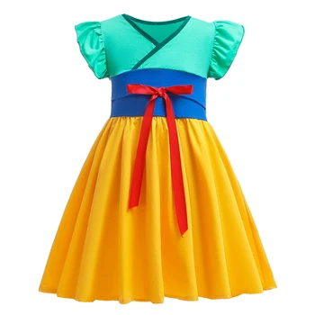 New year ' s college Božić Tiana Dress for Baby Girls Mulan Dress Up 1 2 3 4 5 6 godina dijete pamučna odjeća Fantasia Infantil