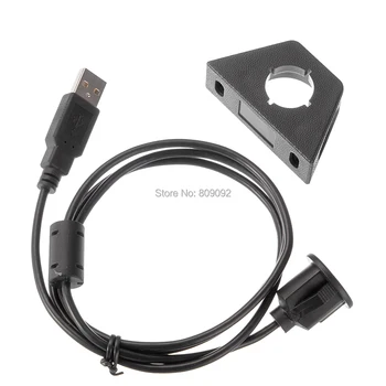 USB Panel Mount Usb Cable USB 2.0 Extension Converter Dash Flush Mount Cable Panel Mount Cable For Car/Boat/Motorcycle