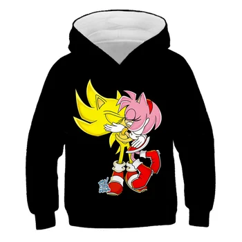 Obiteljske hoodies anime Super Sonic 3d hoodies dječja kaput pulover dugih rukava crtani majica 2020 novi dolazak vrhovima