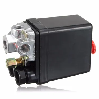 90-120 PSI kompresor dijelova za pneumatski prekidač ventil pumpa automatski prekidač regulator tlaka 12 bar 20A 220V 4 porta