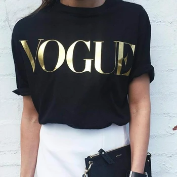 Plus veličina XS-4XL moda ljeto majica za žene VOGUE tiskanih ženska t-shirt majice t-shirt Femme nove akvizicije hot prodaja