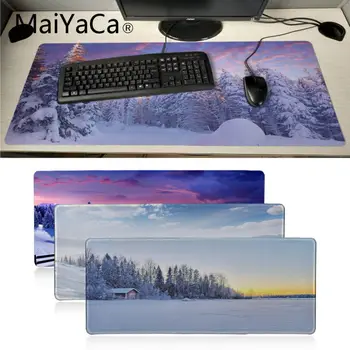 MaiYaCa Snow Winter High Speed New Mousepad Extended Gaming mouse pad velike podloške za miša za svoju ženu gf poklon