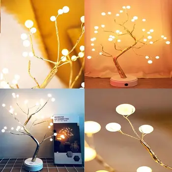 36 led noćno svjetlo bonsai drvo svjetlo Gypsophila svjetla glavna stranka vjenčanje unutarnji ukras noćno svjetlo USB & baterije