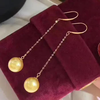 Topla prekrasna 18K žuto zlato lutaju naušnice pričvršćivanje postavke Au750 nakit zaključke za biseri, perle, poludrago kamenje Ahat coral žad
