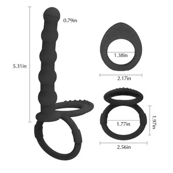 Петушиное prsten nositi анальную analni čep čep masaža prostate pet kuglice, seks-igračke za muškarce parovi