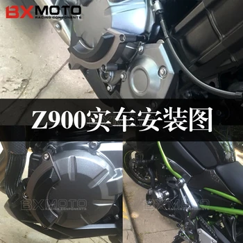 Z900 zaštita motora za Kawasaki Z900 2017 2018 2019 CNC moto zaštita motora lijeva desna poklopac motora Crash Zaštitnik Pad zelena