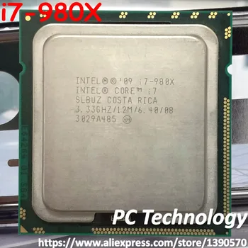 Originalni Procesor Intel Core i7-980X Extreme Edition i7 980X 3.33 GHZ 6-Core 12M Cache LGA1366 CPU 130W besplatna dostava