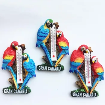 Magneti za hladnjak suvenir španjolski Dominika Ara ručno oslikana 3D smole magneti za hladnjak ukrasne obrt home dekor pokloni