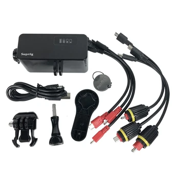 Za GoPro 8 Battery Cover go pro Hero 8 Black izravna punjenje bočnih vrata pribora za zamjenu torbica W 5200 mah baterije kabel