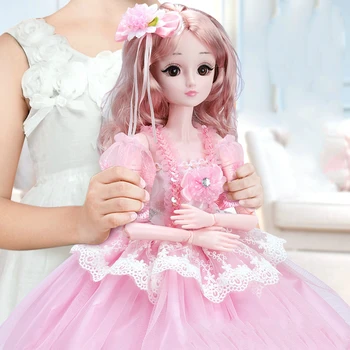 60 cm realan 3D treperi oči 20 pokretnih zglobova BJD lutka Princeza haljina djevojka igračke s odjećom cipele lutka igračka poklon za djevojčice
