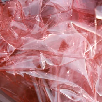 0.2 mm TPU tkanina prozirna svijetlo narančasta PVC tekuća folija DIY vodootporna odjeća plašt Crystal vrećice plastične dekor dizajn tkanina