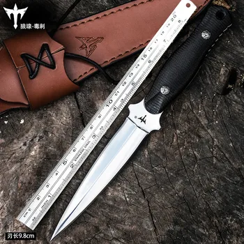 Voltron outdoor survival taktički straight knife pustinji knife višenamjenski kamp noževa G10 ručka 8cr15mov oštrica