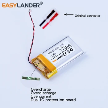 Easylander zamjena 3.7 V 170mAh litij-polimer li-ion baterija za SONY MP3 NW-E002 NW-E003 NW-E005 originalni utikač 401833
