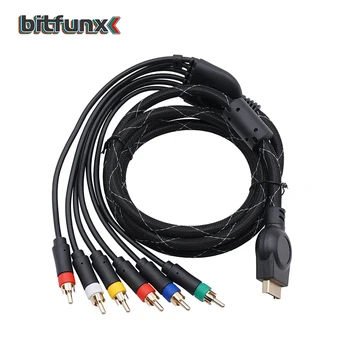 Komponentni kabel Bitfunx PS2/PS3 1,8 m premium klase High Resolution game cable pribor za Sony PlayStation 2/3