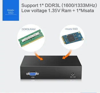 4 Lan port RJ-45 fanlessMini PC Intel Celeron Dual Core J1800 4*Ethernet HD Graphics Windows 10 Pfsense Firewall Router
