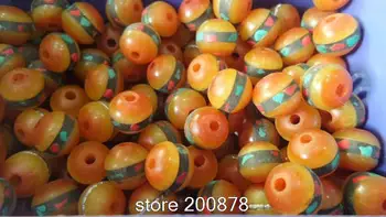 TSB0325 Nepal ručno inlay šarene kamene jabuka perle 50 kuglice lot Tibetanski simulira pčelinji vosak krunice slobodan perle 8mm 10mm