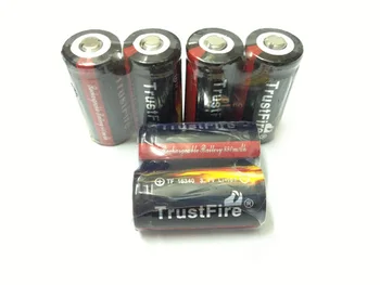 4 kom./lot TrustFire Protected 16340 3.7 V baterija baterija baterija baterija baterija litij baterije 880 mah za led svjetiljke/Laser ručka