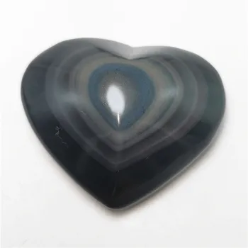 New1pcs 43-80MM prirodni led Duga Opsidijan Crystal srca oblik kvarcnog kamenje uzorak kristali liječenje darove home dekor reiki