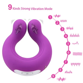 VATINE 9 brzina seks igračke par vibrator i penis stimulacija klitorisa stimulator klitorisa maser vibrator prsten za penis vibrator