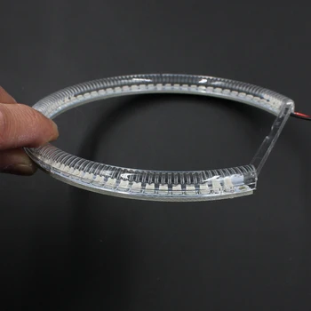 60LED SMD LED Angel Eyes for BMW E39 E46 E38 E36 projector white yellow led Far halo ring for E46 non-projector