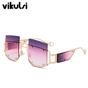 2020 šuplje leće ogroman žena sunčane naočale trg marka dizajner muškarci sunčane naočale gradijent veliki okvir sunčane naočale za žene UV400