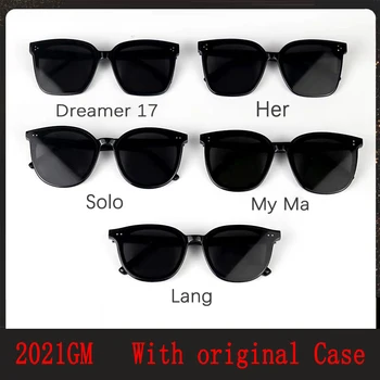 2021 novi korejski dizajn sunčane naočale muški modni GM veliki okvir sunčane naočale za žene muškarci stare nježne sunčane naočale originalni paket