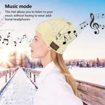 Toplo Bluetooth Kapa-šešir ugrađene bežične slušalice, handsfree Poziv glazba darove za muškarce žene rođendan Božić
