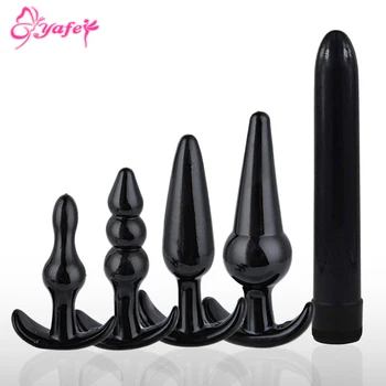 5 kom./compl. silikonski unisex analni seks igračke s analni vibrator dildo za odrasle proizvodi seksa vibracioni analni čep za seks-igračke za žene i muškarce
