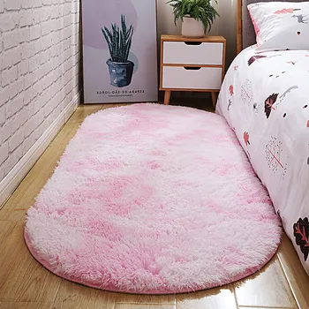 RULDGEE elipsa Ovalni tie-dye tepih spavaća soba прикроватное deka pred krevetom dnevni boravak kauč čaj stol dugi vuneni tepih dual boji