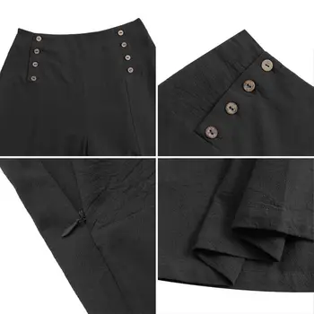 Svakodnevne capri hlače VONDA 2020 Ženske hlače za besplatno široke hlače na munje jesen ženske Palazzo duge jahaće hlače 5XL vanjska odjeća