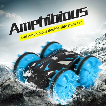 Amphibious RC Car 1: 20 Scale 2.4 GHz Remote Control Cars Boat Waterproof RC Monster Truck Stunt Car All Terrain Water Pool Toy